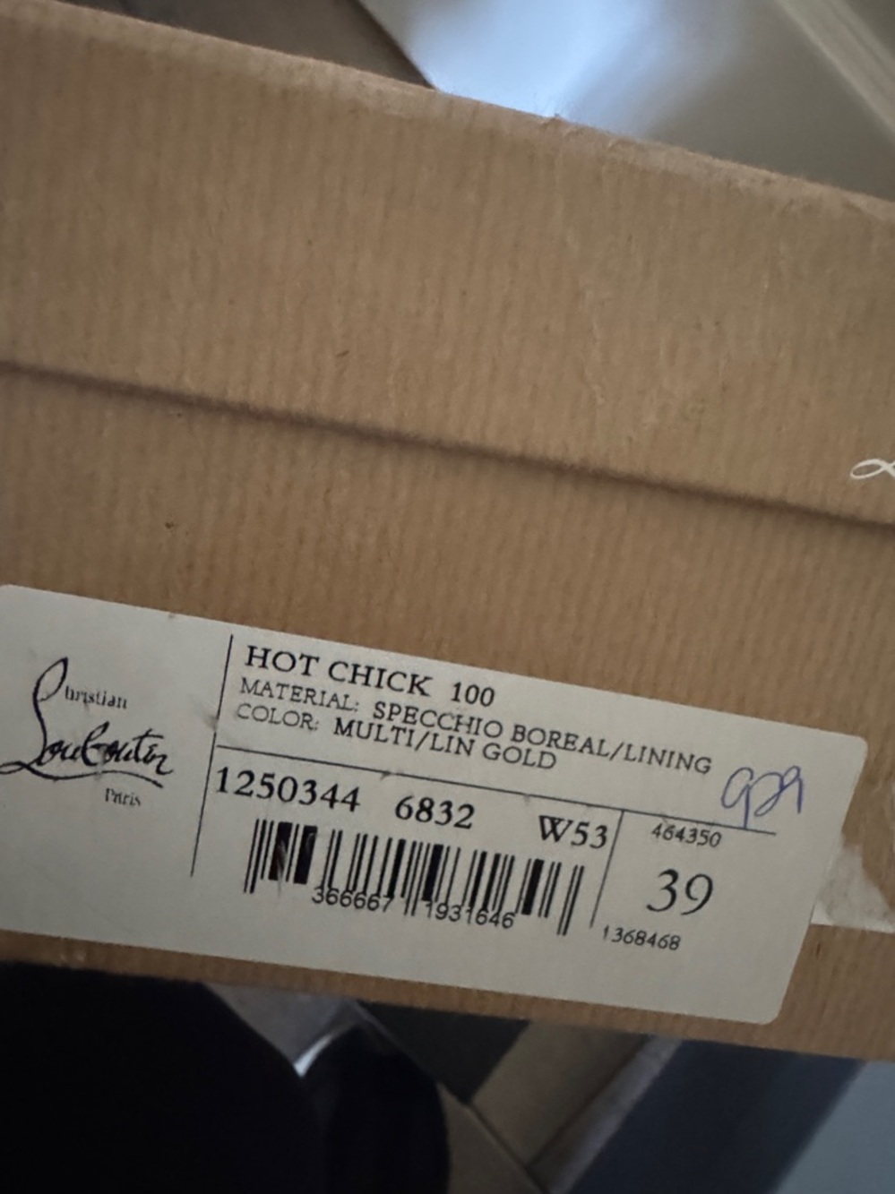 Christian Louboutin hot chick boreal metallic gold pink stiletto 100mm sz 39 - Picture 11 of 11